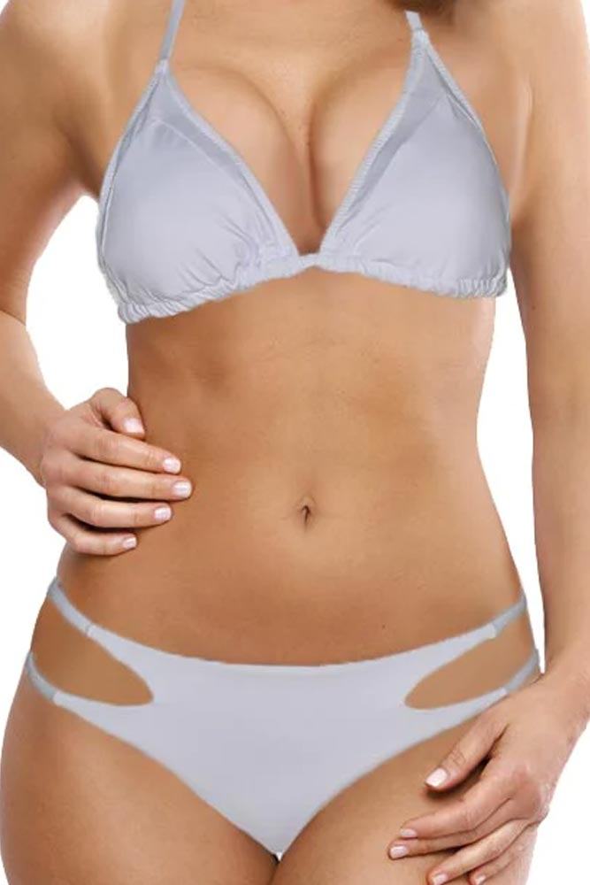 SLP - Γυναικείο Μαγιό - Bikini Brazil Λευκό ES3402-White - E-string.gr