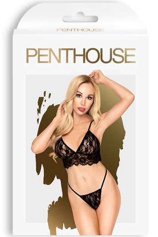 Γυναικείο Σετ Εσώρουχα Penthouse Double Spice Μαύρο PH17998