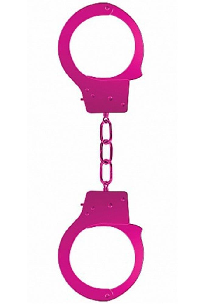 Ouch! - Χειροπέδες - Metal Biginners Handcuffs Ροζ S4F03405 - E-string.gr