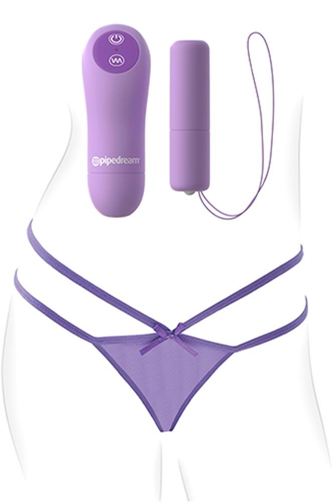 Vibrating underwear - Fantasy for her cheeky panty purple S4F014246