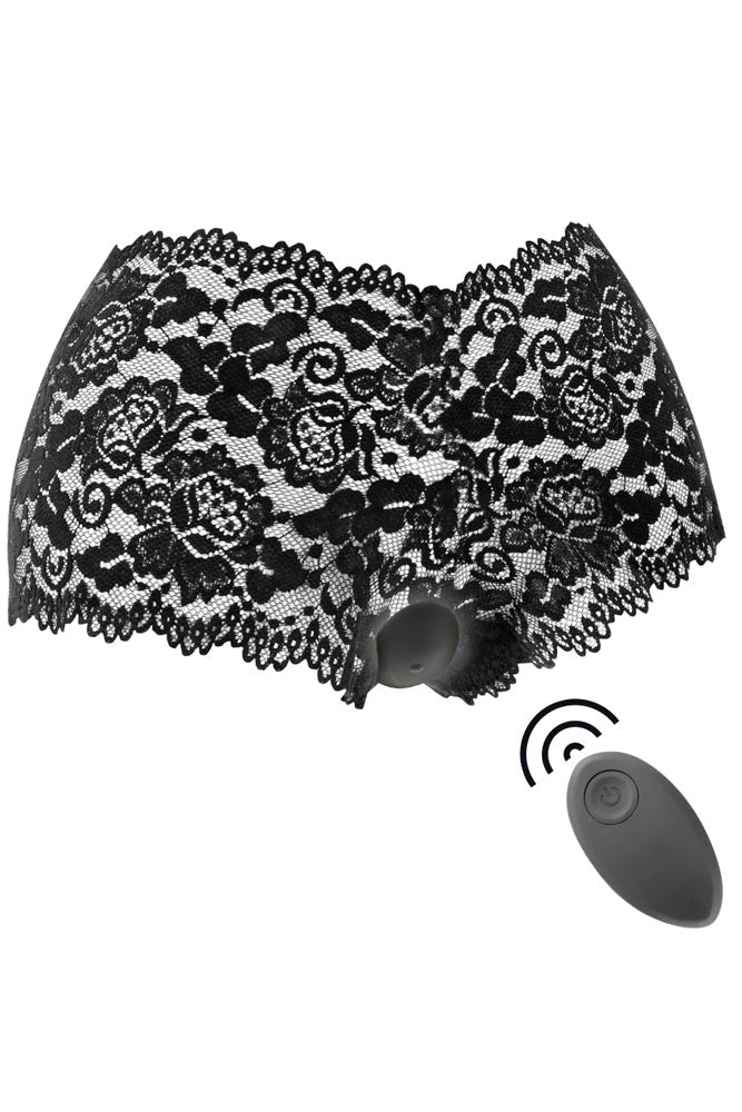 Γυναικείο boxer με δόνηση Blacksilver Zara με ασύρματο τηλεχειριστήριο.