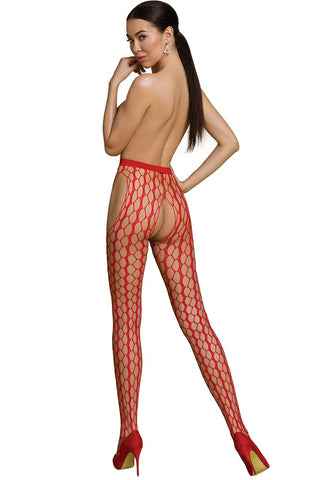 Καλσόν ζαρτιέρα Passion ECO Garter stockings Κόκκινη ECOS007-RED