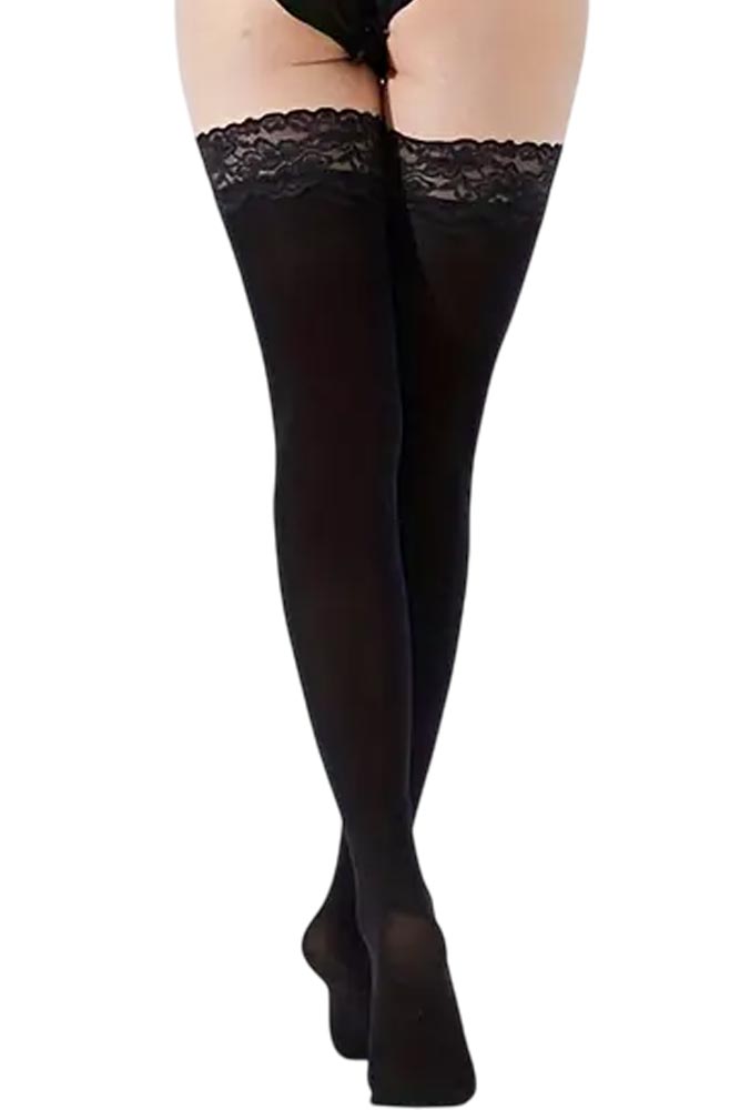 Κάλτσες ζαρτιέρας 70DEN με δαντέλα και σιλικόνη