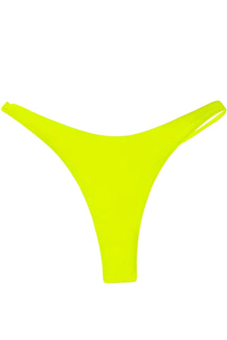 Κίτρινο sexy string μαγιό λεπτομέρεια υφάσματος