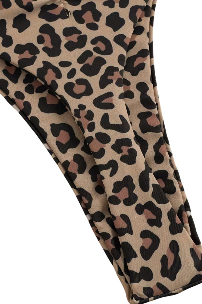 Animal print γυναικείο μαγιό brazil εφαρμογή πίσω μέρος