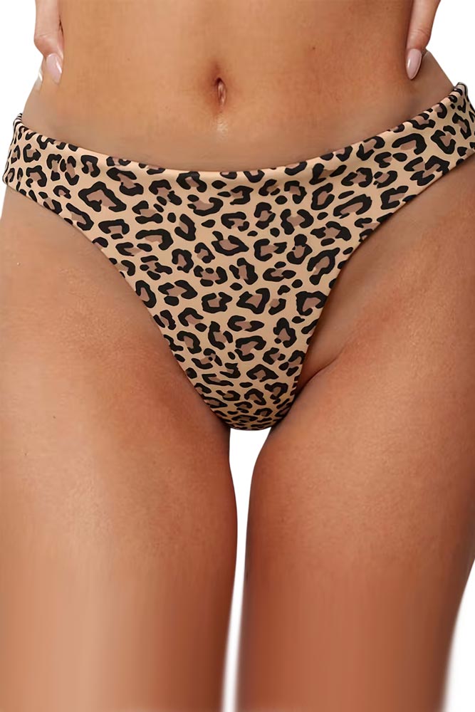 Γυναικείο λεοπάρ brazil μαγιό minimal σχέδιο