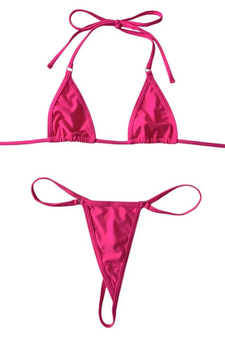 Γυναικείο σετ Μαγιό String Annamu Ροζ A-1064
