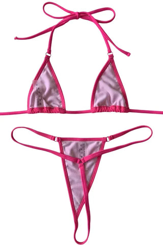 Γυναικείο σετ Μαγιό String Annamu Ροζ A-1064