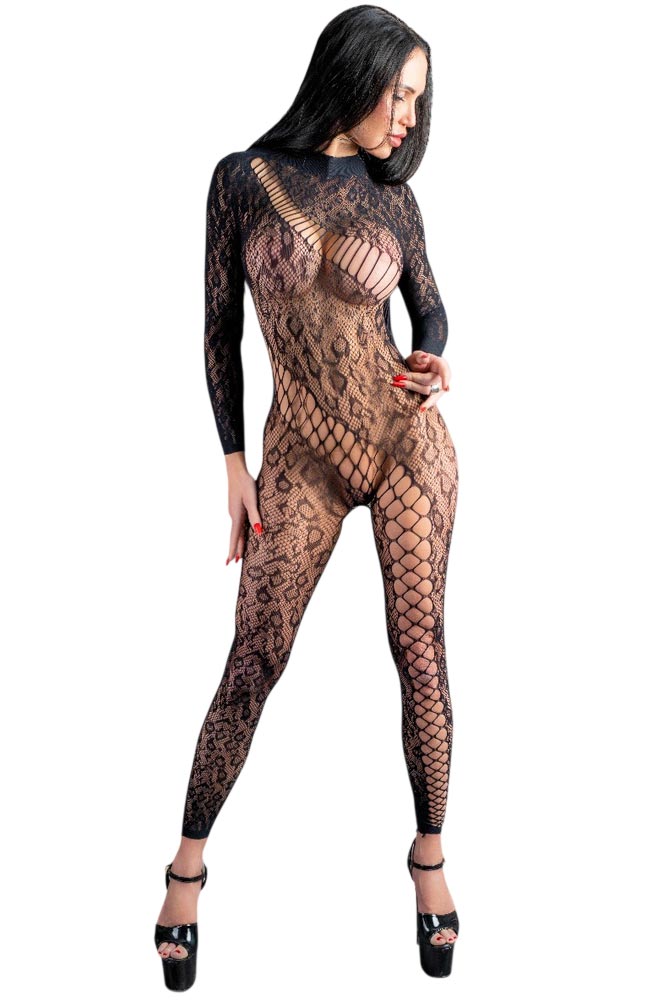 Ολόσωμο Καλσόν Animal Print – Μπροστινή Όψη