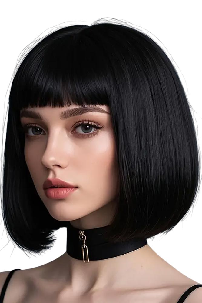 Περούκα Annamu Μαύρη A-1101