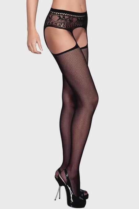 Video for Καλσόν-ζαρτιέρα - Garter stockings S307 Black OB9321