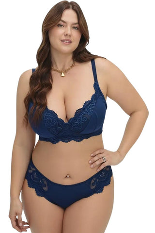 Γυναικείο Set Plus Size Annamu Μπλε A-1117