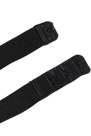 Sexy string με δαντέλα & πλαϊνό κούμπωμα Annamu Μαύρο A-1095