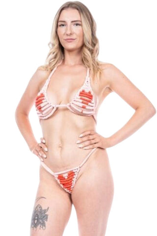 Σουτιέν και Στρινγκ καραμέλα Lovers Candy Bra and String D-242602