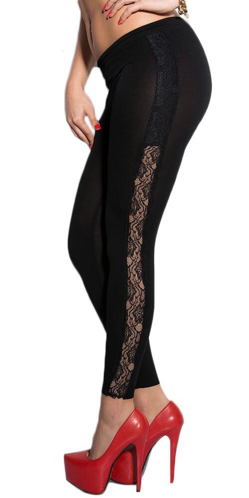 KouCla - Κολάν - Sexy leggings with lace LE99211 - E-string.gr