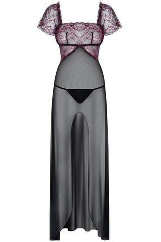 Obsessive - Γυναικεία μακρυά ρόμπα - Obsessive Sedusia gown and thong OB4503 - E-string.gr