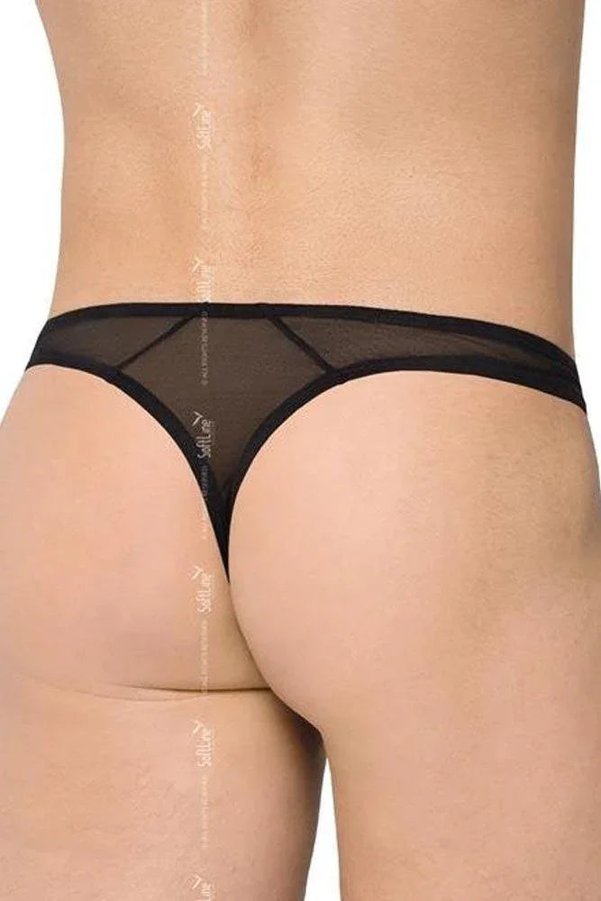Softland - Ανδρικό εσώρουχο Brazil - Black Brief Μαύρο SFT4519 - E-string.gr