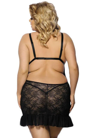 Anais - PLUS SIZE Babydoll - AS Evona AS10019 - E-string.gr