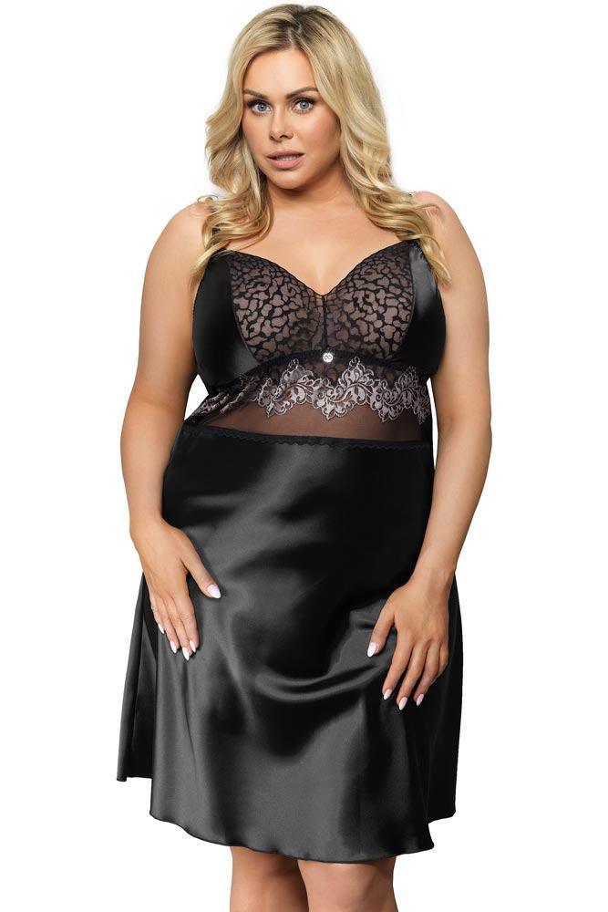 Gorsenia - Γυναικείο Babydoll - Gorsenia Fantasy Μαύρο K-512-Black - E-string.gr