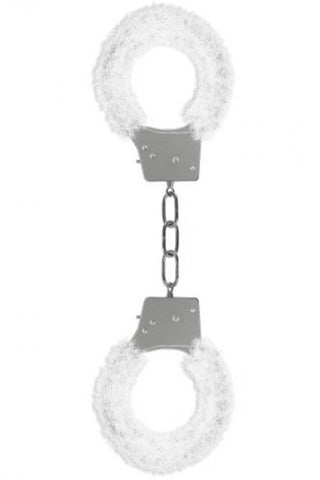Ouch! - Χειροπέδες - Furry Biginners Handcuffs Λευκές S4F03032 - E-string.gr