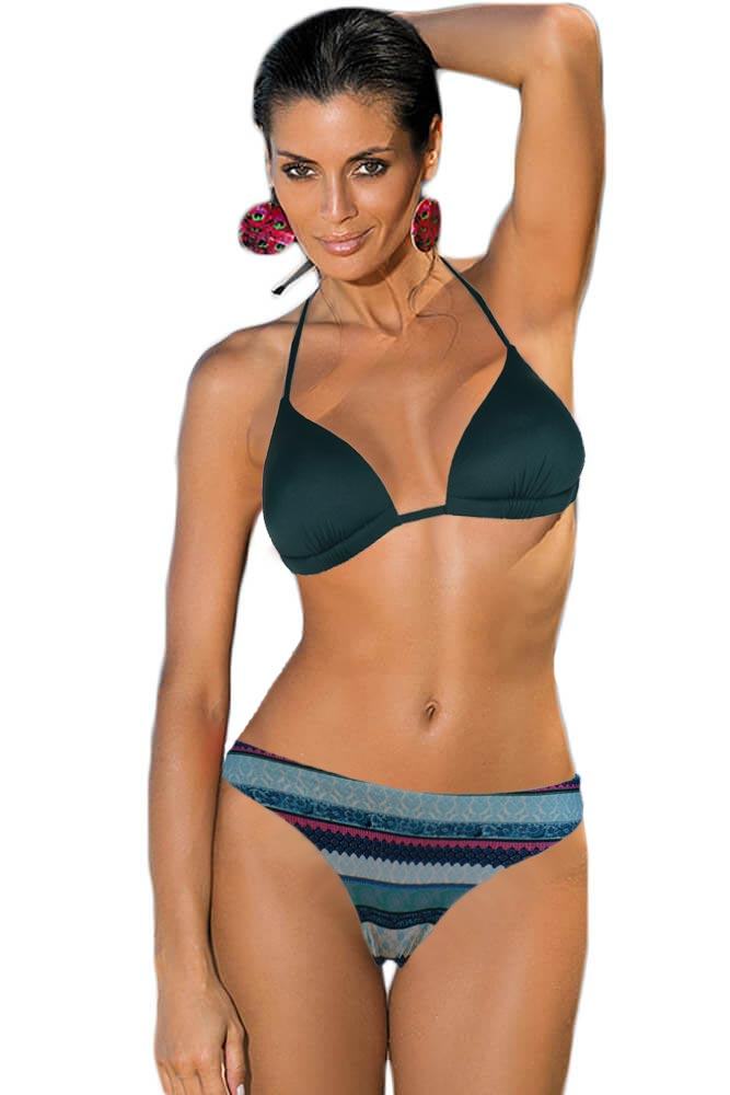 AnnaMu - Γυναικείο Μαγιό - Bikini Κυπαρισσί ES19025-Green - E-string.gr