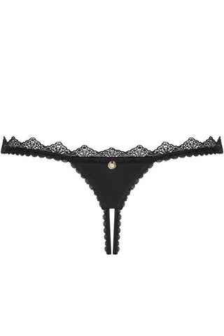 Obsessive - Γυναικείο Εσώρουχο - Obsessive crotchless thong Lolitte Μαύρο OB3543 - E-string.gr
