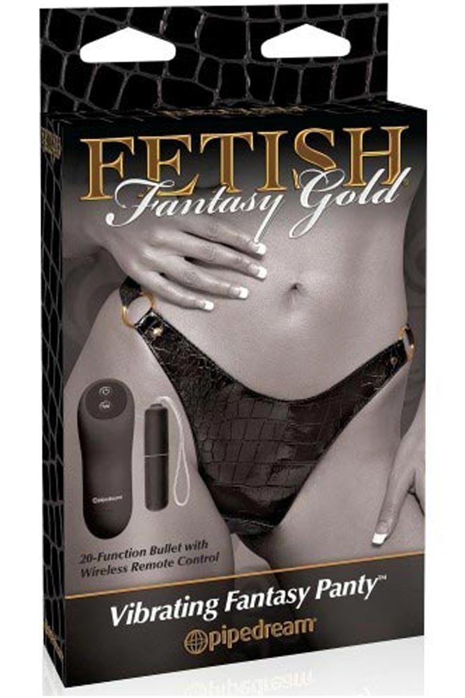 Fetish Fantasy Series - Εσώρουχο με δόνηση - Gold Vibrating Fantasy Panty S4F04796 - E-string.gr