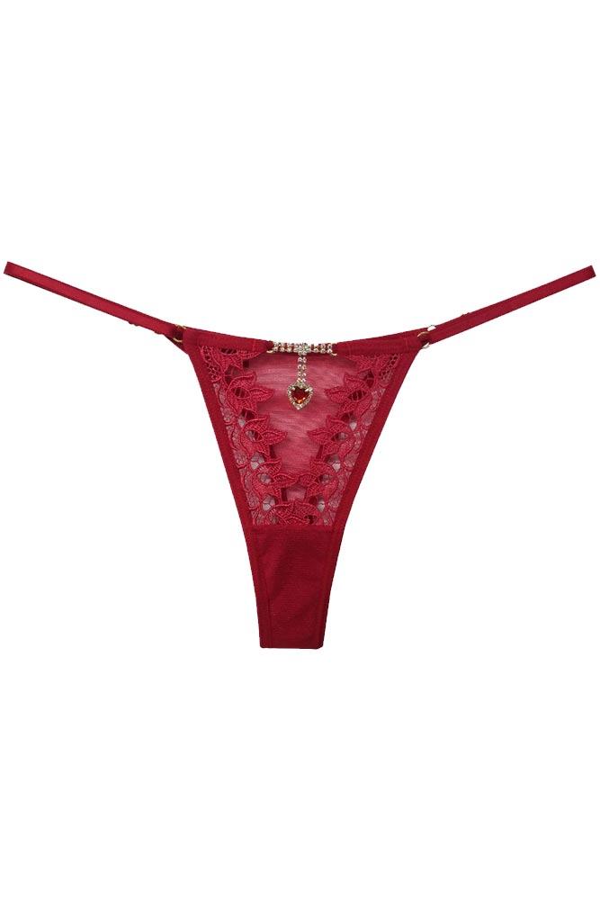 Sensualle Lingerie - Γυναικείο String - Sensualle Hipnose Red Κόκκινο SL0991 - E-string.gr