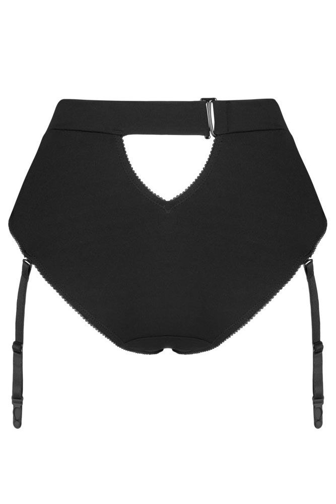 Obsessive - Γυναικείο Εσώρουχο Ζαρτιέρα - Obsessive Editya Garter Panties Μαύρο OB8806 - E-string.gr