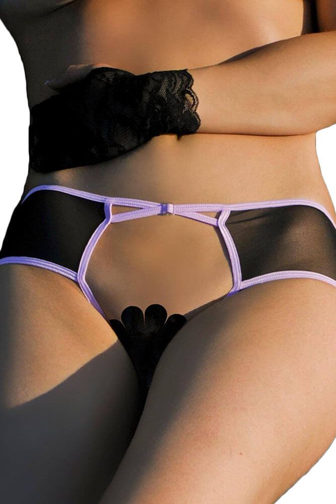 Fearless & Fun - Γυναικείο εσώρουχο - Cross Open Front and Back Hipster Panties H112 - E-string.gr