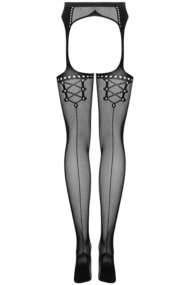 Obsessive - Καλσόν-ζαρτιέρα - Obsessive Garter stockings S314 Μαύρες OB2690 - E-string.gr