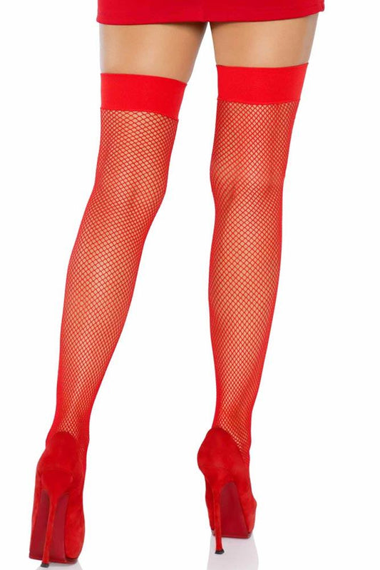 Leg Avenue - Κάλτσες δίχτυ Κόκκινες - LG9011-Red - E-string.gr