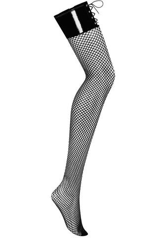 Obsessive - Κάλτσες με δίχτυ - Obsessive Remediosa stockings Μαύρες OB3917 - E-string.gr
