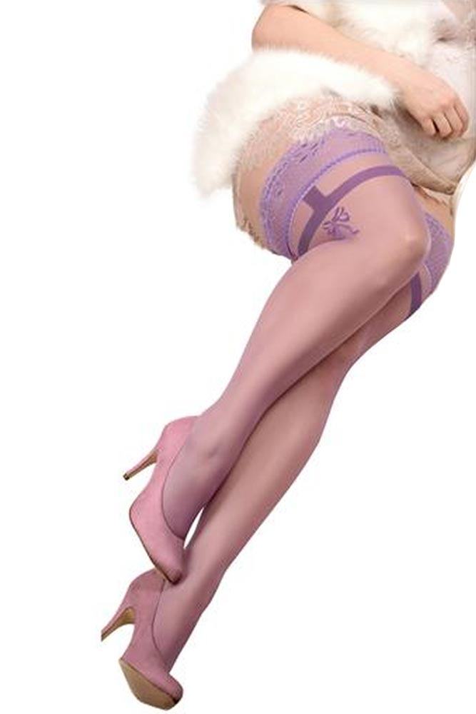 Ballerina - Γυναικείες Κάλτσες μεγάλο μέγεθος - Ballerina Μοβ BS362 - E-string.gr