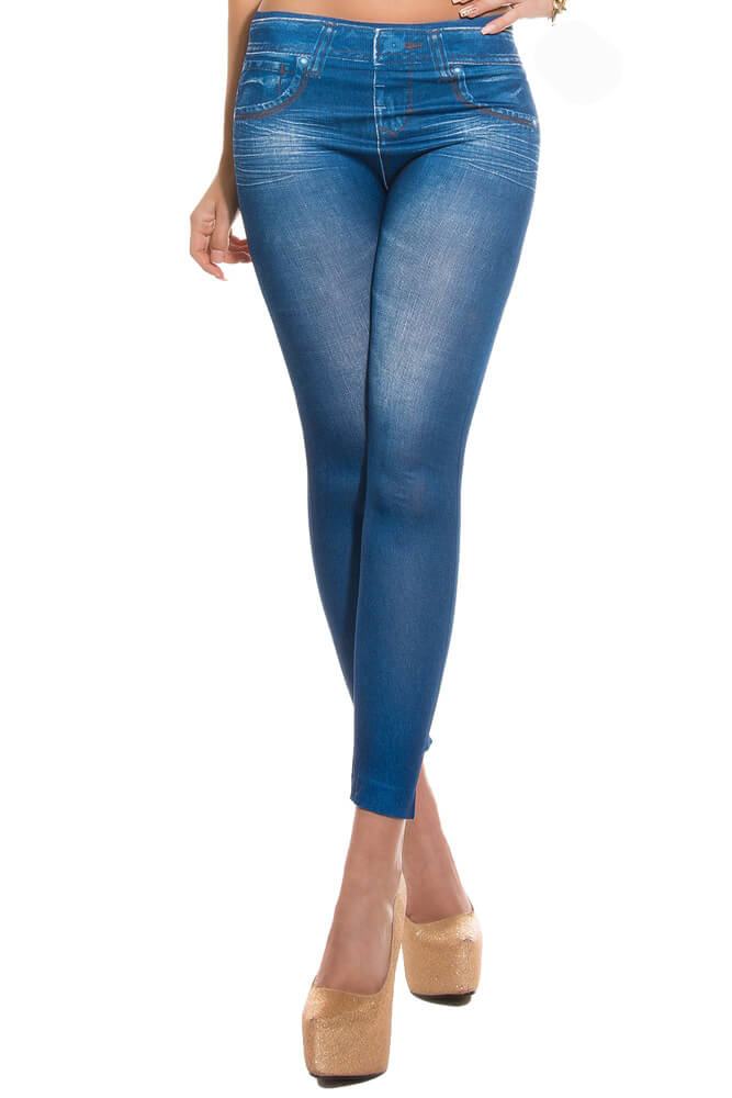 KouCla - Κολάν - Sexy Leggings in Jeans print HJ1016 - E-string.gr