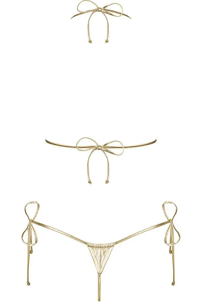 Obsessive - Γυναικείο Μαγιό - Μπικίνι Obsessive Bella Vista Χρυσό OB5790 - E-string.gr