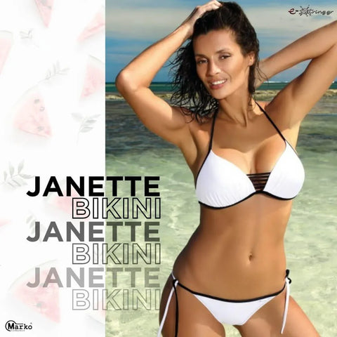 Marko - Γυναικείο Μαγιό - Μπικίνι Janette Λευκό M-547-White - E-string.gr