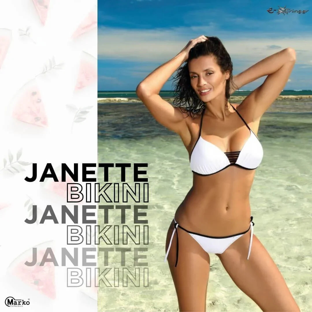 Marko - Γυναικείο Μαγιό - Μπικίνι Janette Λευκό M-547-White - E-string.gr