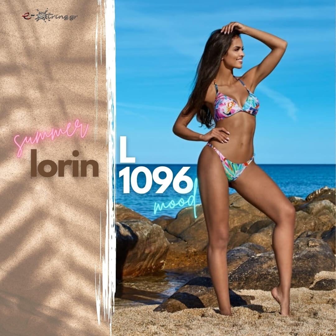 Lorin - Γυναικείο Μαγιό - Μπικίνι Lorin Φλοράλ L-1096 - E-string.gr