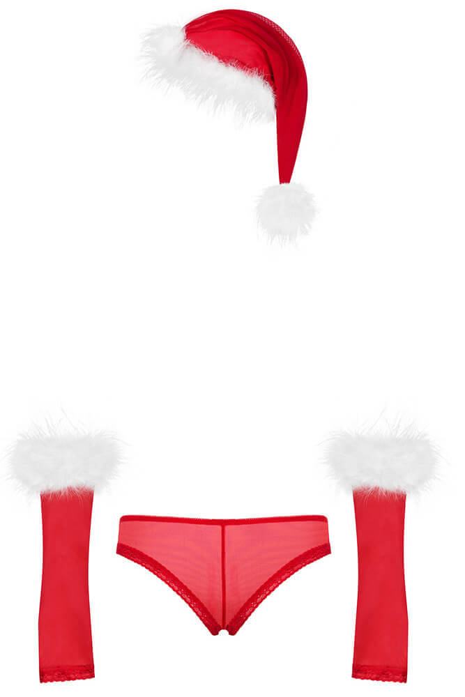 Obsessive - Γυναικεία στολή - OBSESSIVE CHRISTMAS COSTUME MERRILY SET OB10082 - E-string.gr