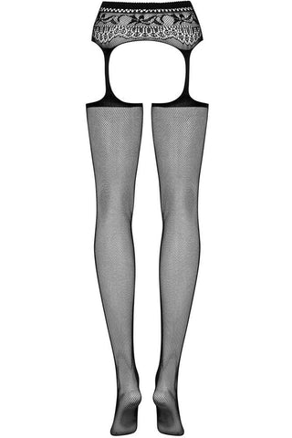 Obsessive - Καλσόν-ζαρτιέρα - Garter stockings S307 Black - E-string.gr