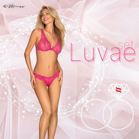 Obsessive - Γυναικείο σετ Εσωρούχων - Obsessive Luvae Set Ροζ OB1463 - E-string.gr